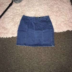 Denim mini skirt